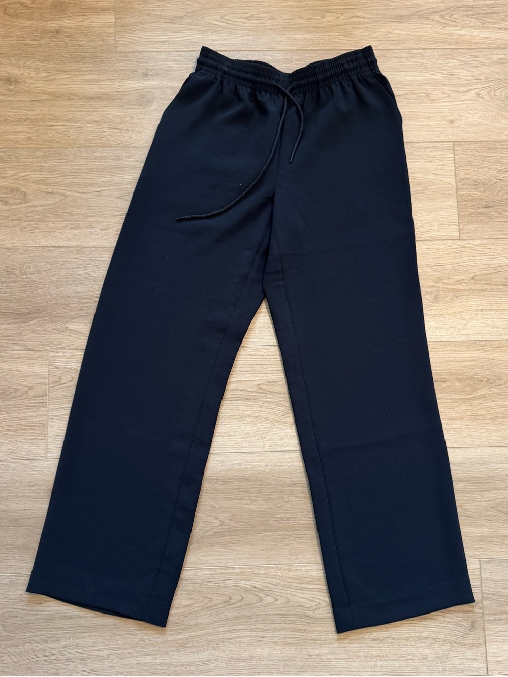 Aritzia Wilfred Black Wide Leg Pull-On Pants Size S